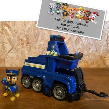Jouet figurine Chase avec son Véhicule de la Pat Patrouille