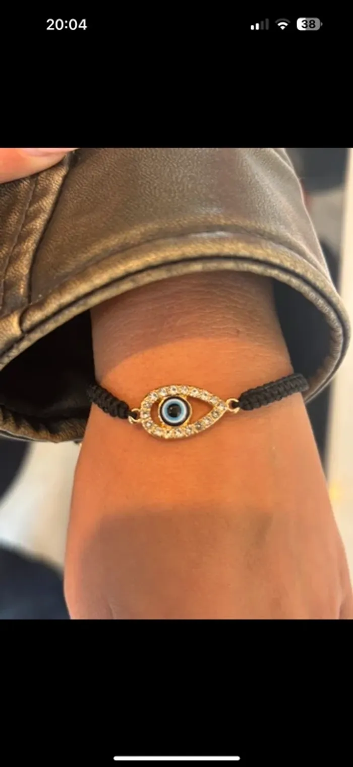 Bracelet œil de protection avec strass - photo numéro 2