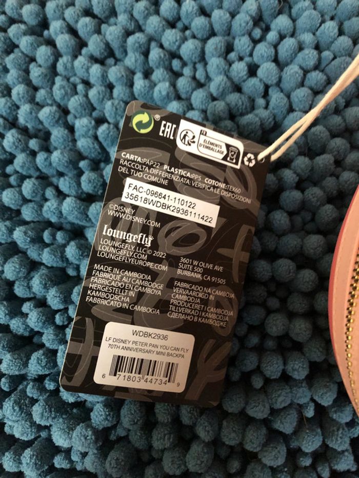 Sac à dos Loungefly peter pan - ne u f - photo numéro 6