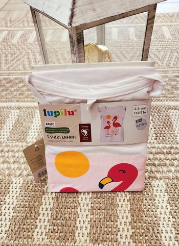 Tee Shirt Fille 5/6ans Lupilu blanc