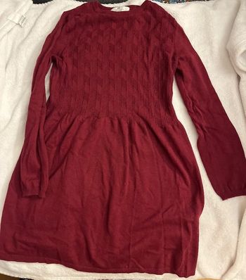 Robe pull bordeaux