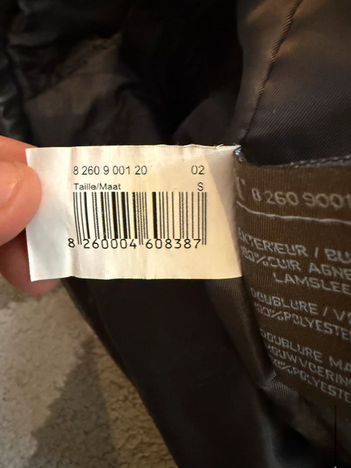 Manteau en cuir vintage marron Armand Thiery Taille S - photo numéro 5