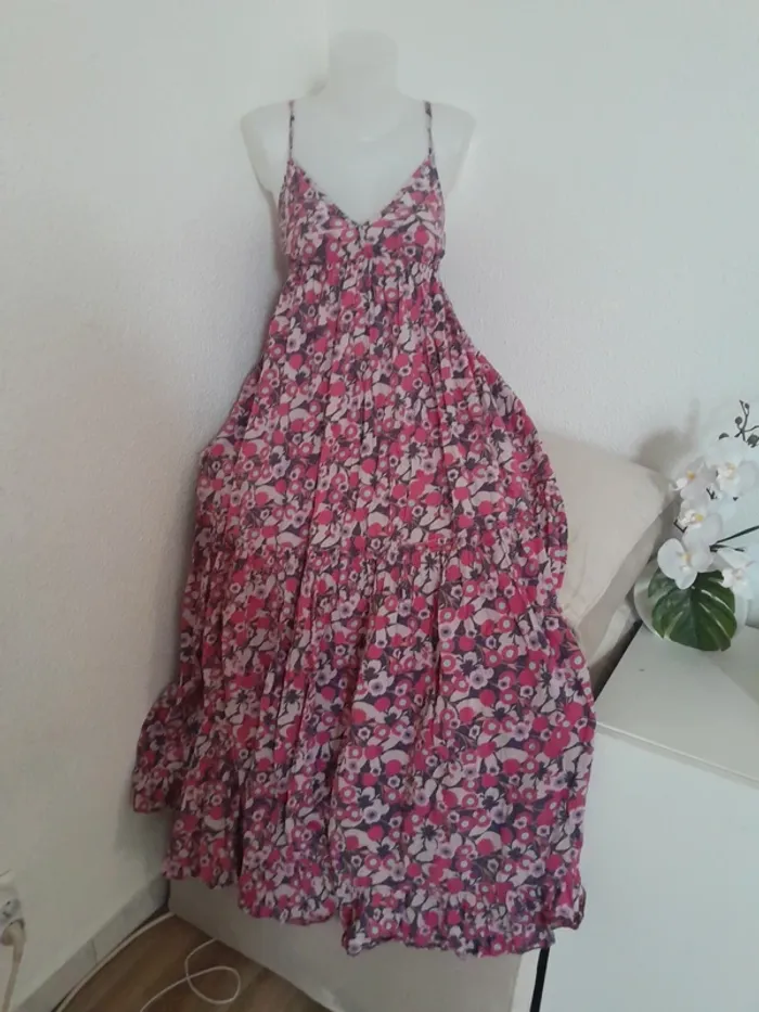 Robe d'été longue 💫 bretelles réglable💫Avant première💫taille 38-40 - photo numéro 2