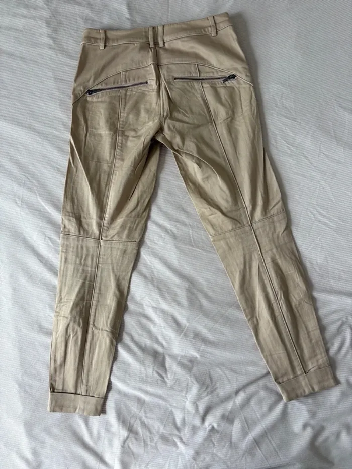 Pantalon Gustav beige avec bandes fluo - Taille 36 - photo numéro 5