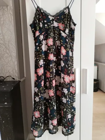 Robe longue motifs floraux
