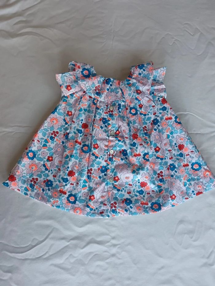 Robe Jacadi fleurie Liberty 1 mois neuve - photo numéro 2