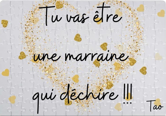 Puzzle personnalisé pour parrain/marraine - photo numéro 5