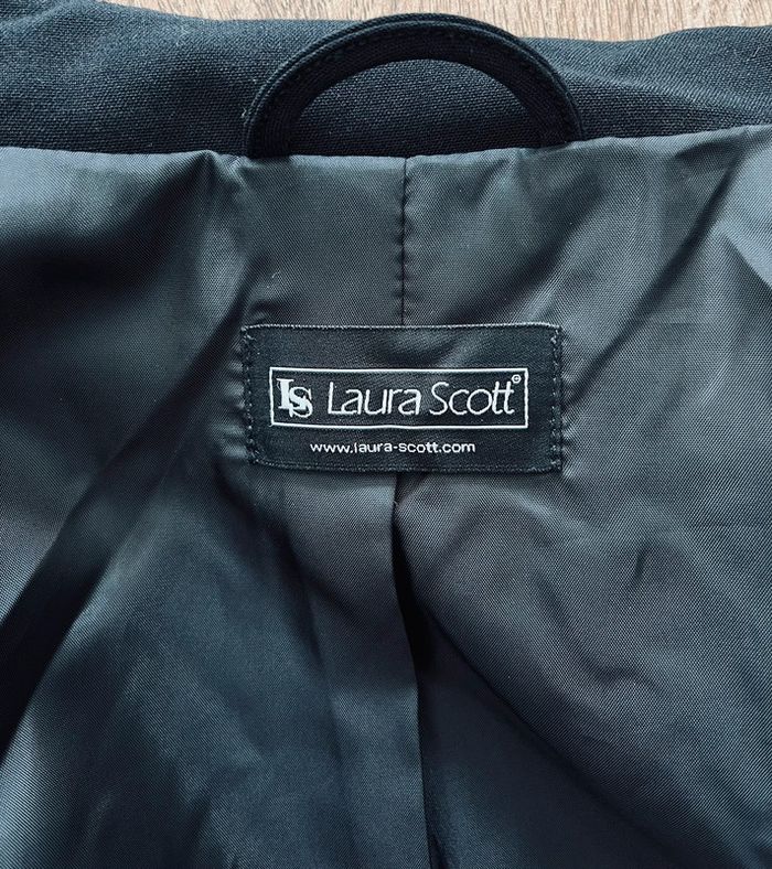 Veste noire avec détails blancs pour femme Laura Scott, taille 42 - photo numéro 3