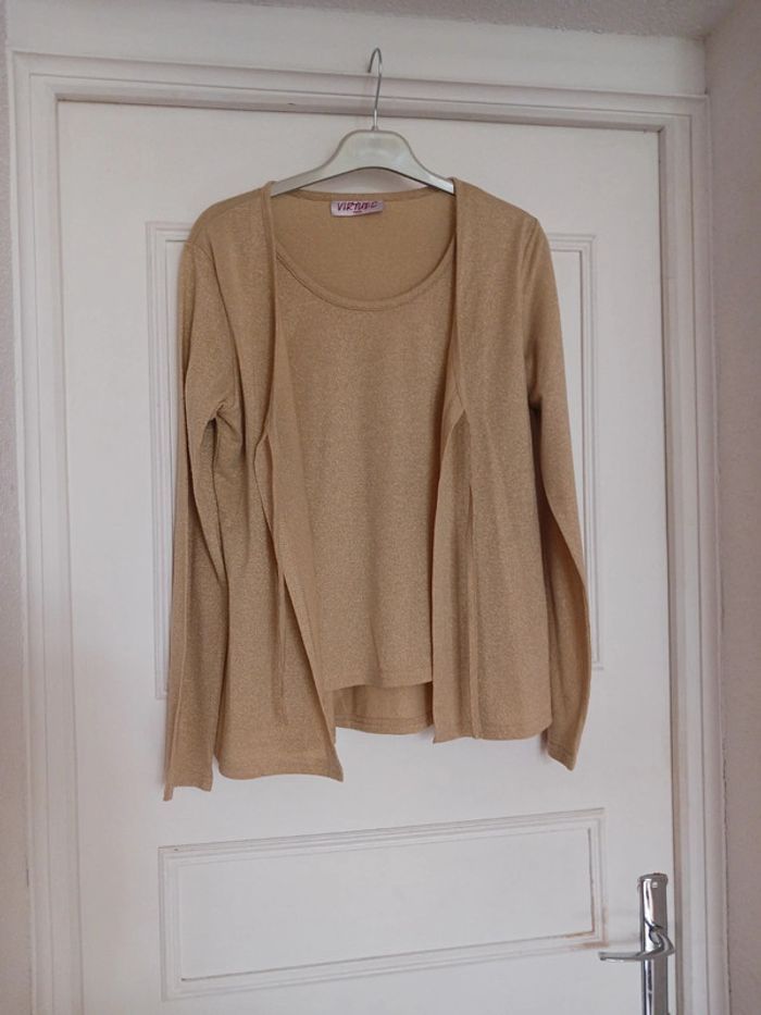 Gilet deux en un doré Virtuel - photo numéro 2