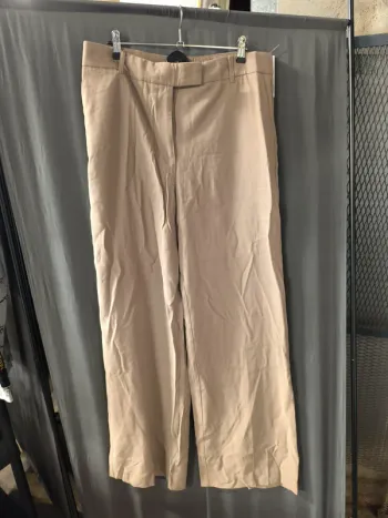 324280 pantalon marron femme 42 mango neuf