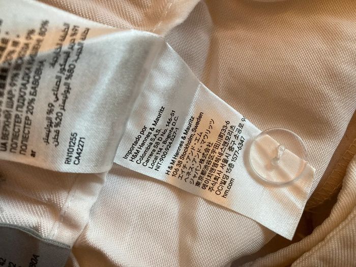 Pantalon costume fluide blanc crème H&M taille 42 - photo numéro 7