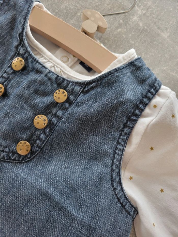 Robe en jean - 12 mois - photo numéro 2