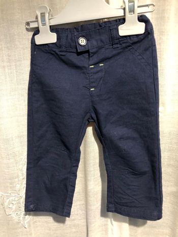 Pantalon bleu marine 6 mois Kiabi état neuf