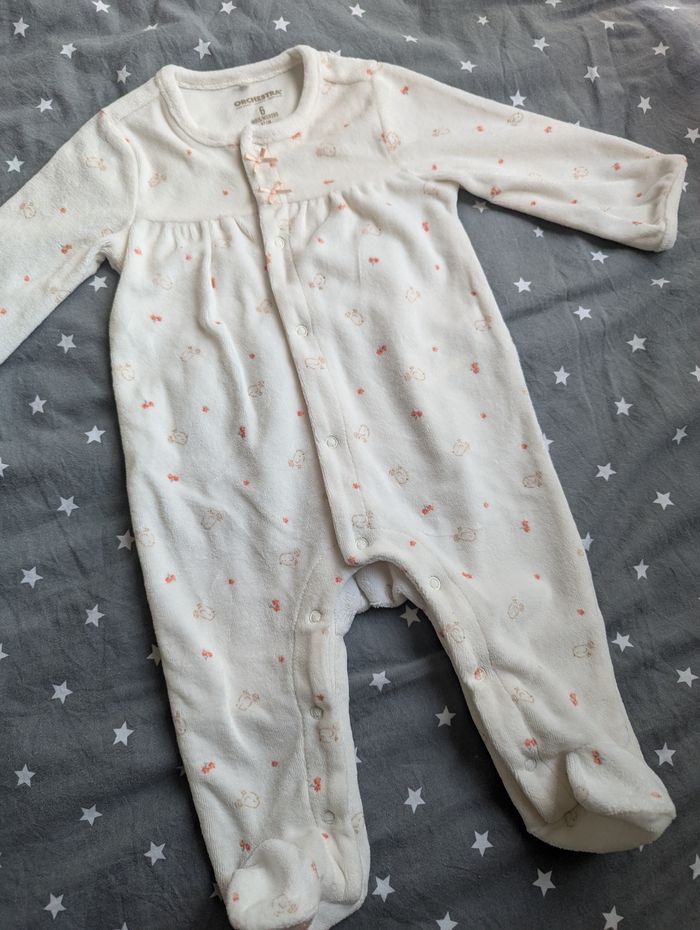 Pyjama velours orchestra 6 mois - photo numéro 2