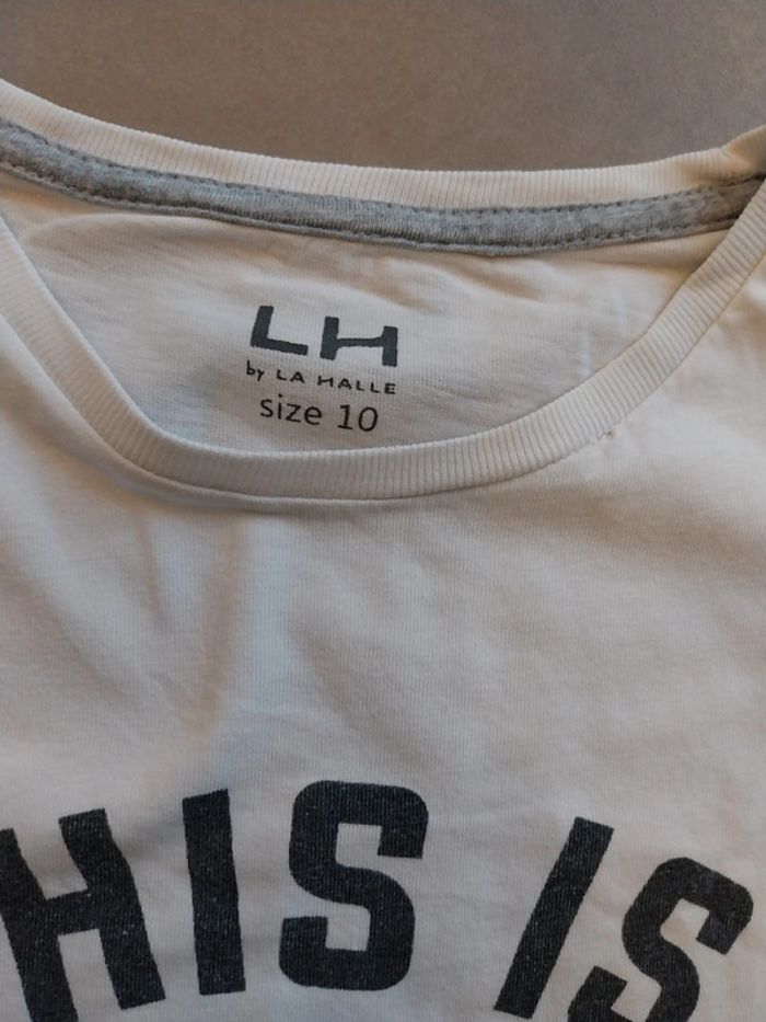 Tee shirt avec écriture T10A - photo numéro 3