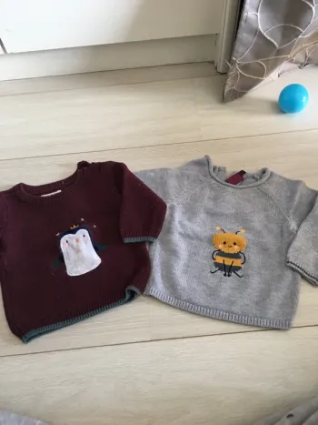 Lot 2 pulls sergent major 12 mois