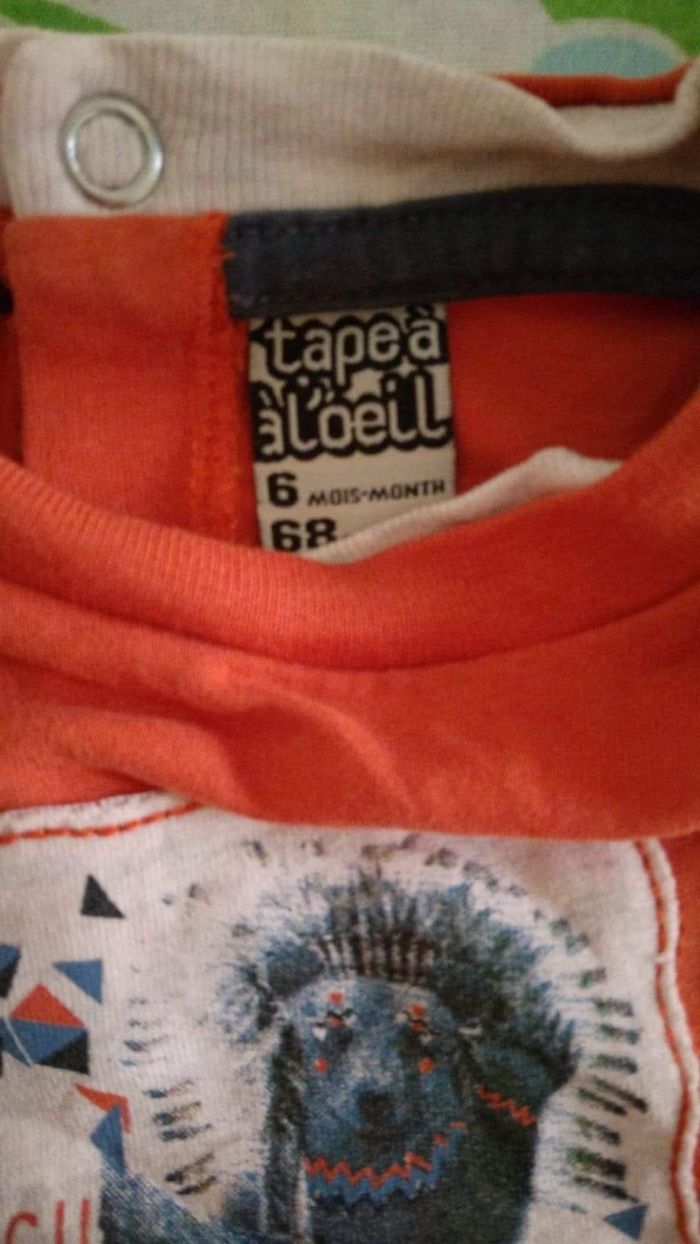 Tee-shirt 6 mois garçon - photo numéro 3