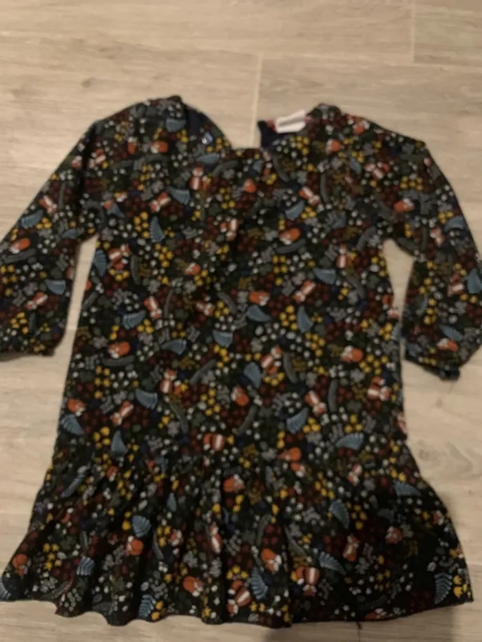 robe fille avec manches