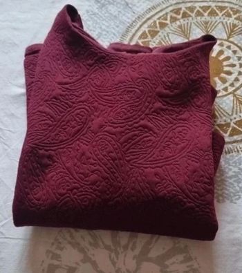 Blouse épaisse bordeaux