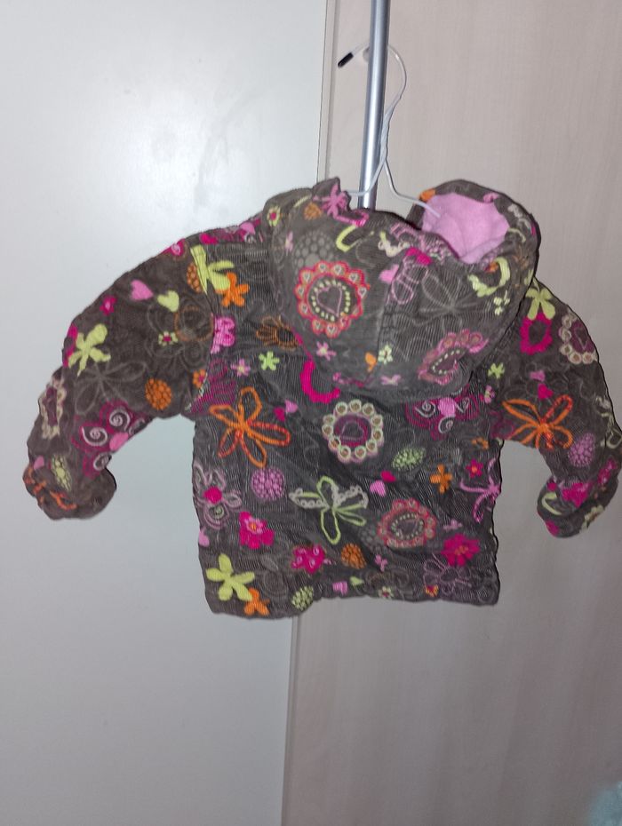 Manteau fleuri barbouillage 12 mois - photo numéro 8