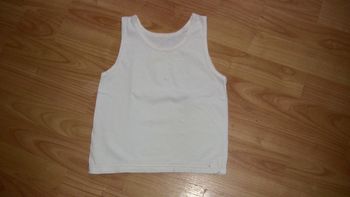 Débardeur blanc 2 ans mixte