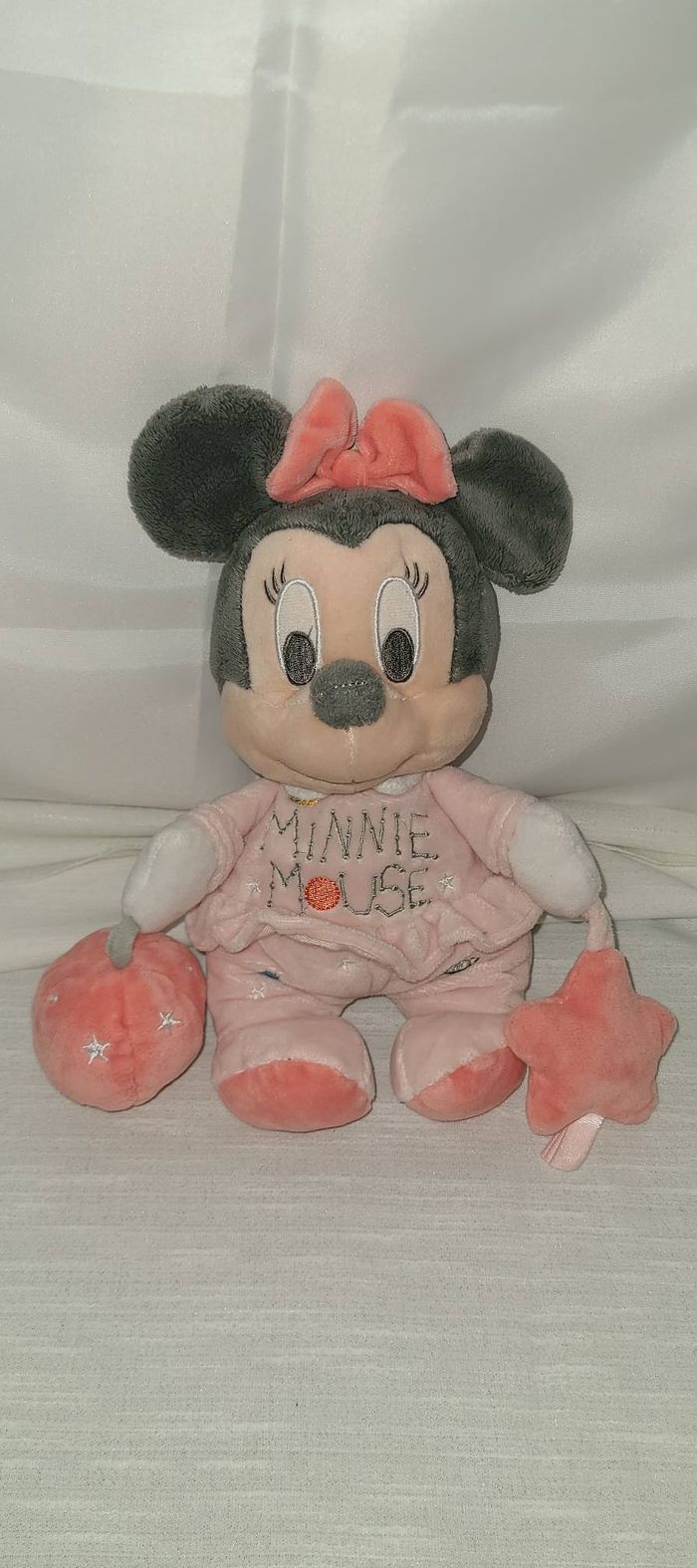 Doudou Minnie rose planètes balle étoile DISNEY BABY - photo numéro 3