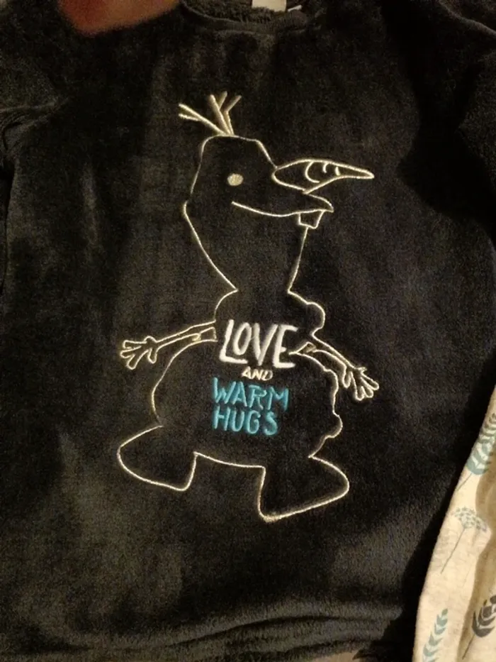 Pyjama 11 ans 12 ans Disney Olaf Frozen 2 velours - photo numéro 4