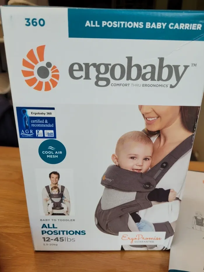 Porte-bébé ergobaby 360 cool air mesh - photo numéro 2