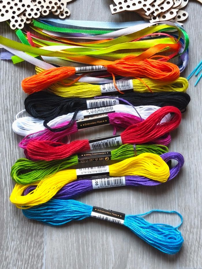 Kit 35 pièces de broderie pour enfant - photo numéro 4