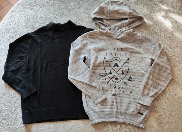 Lot de chemise, t-shirt manches longues et pull fin 6/7 ans - photo numéro 6