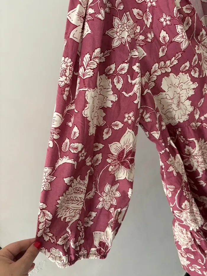 Tunique à fleurs  Taille L - photo numéro 3