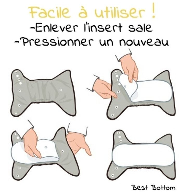 40 inserts BBD taille S (Best Bottom Diaper) - photo numéro 7
