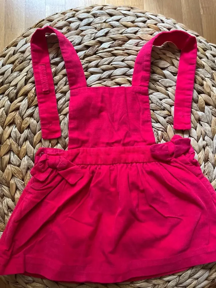 Robe croisée dans le dos rouge Jacadi 18mois - photo numéro 2