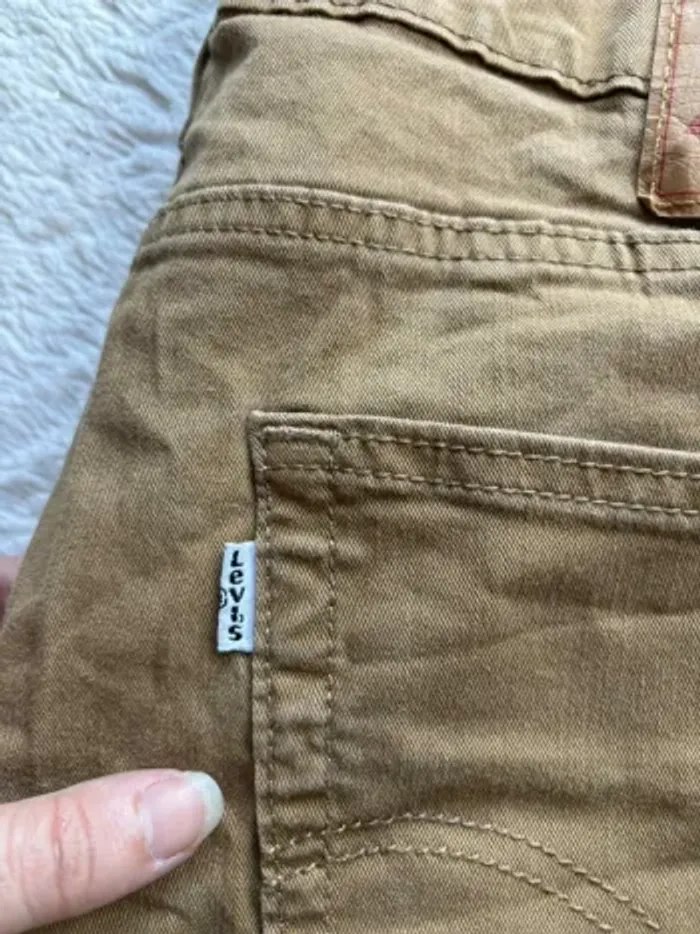 Jean pantalon Levi’s 502 beige camel homme L/44 W34 L30 Slim Tapered - photo numéro 3