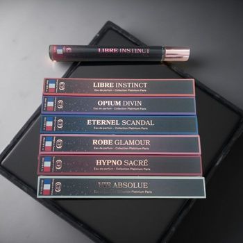 Lot de 6 parfums femme collection platinium 35 ml