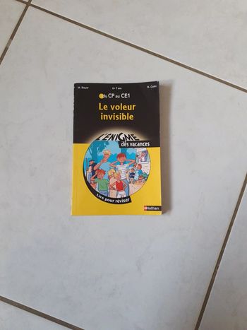 Le voleur invisible enigme des vacances du CP au ce1