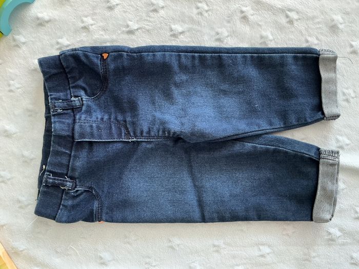 jegging taille élastique bleu jean 9 mois orchestra - photo numéro 4