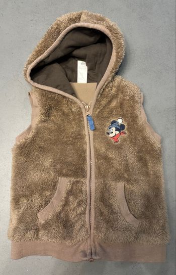 Veste polaire sans manches et à capuche