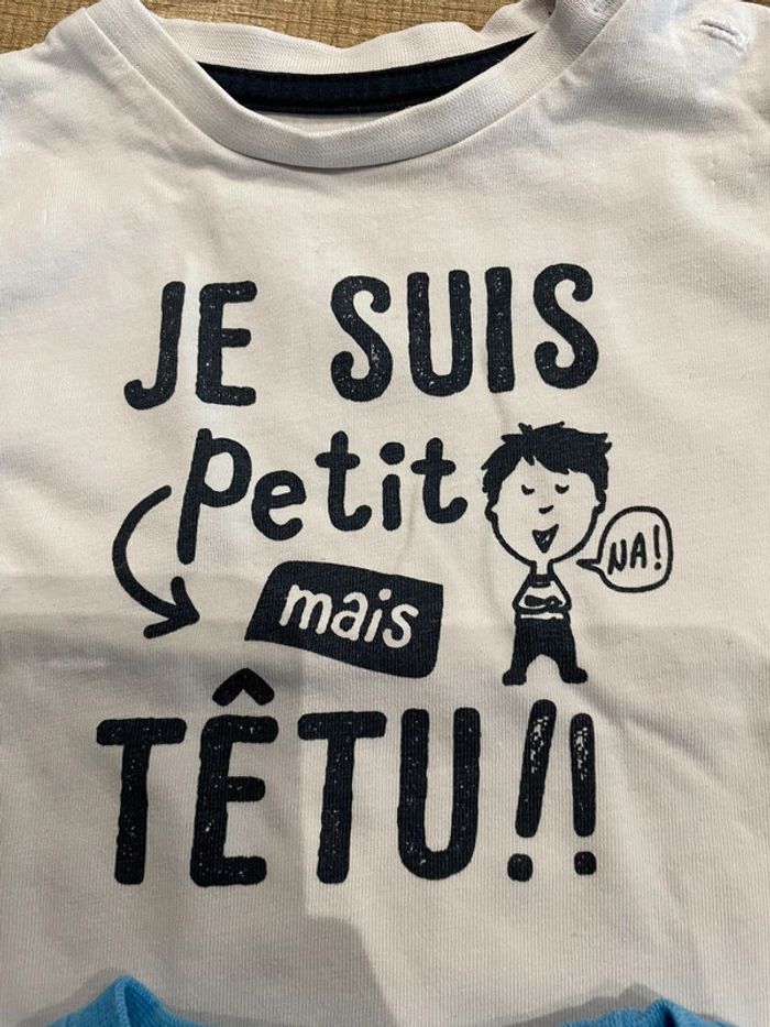 Lot 3 tee-shirts manches longues 6 mois - photo numéro 3