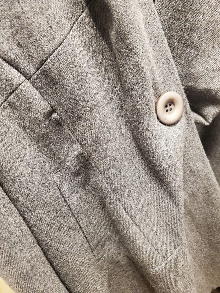 Manteau cintré évasé gris Sara Kelly T38 neuf - photo numéro 5