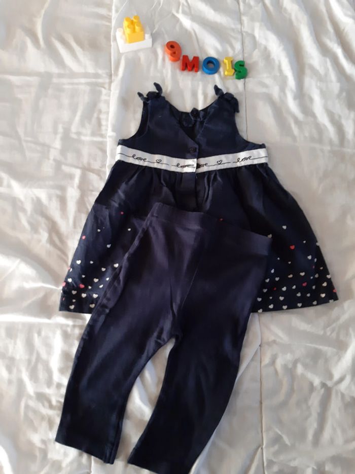 Robe été bleue marine - 9 mois - photo numéro 2