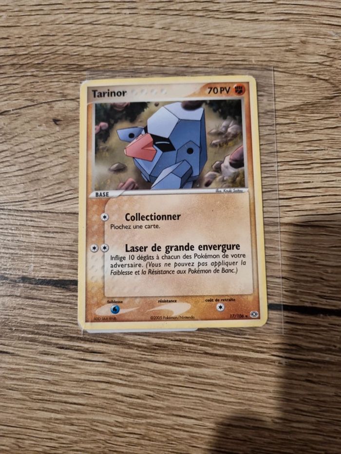 Carte pokémon tarinor émeraude 17/106 année 2005