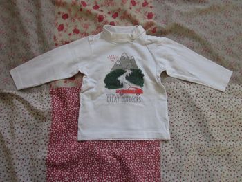 T-Shirt manches longues blanc 12 mois