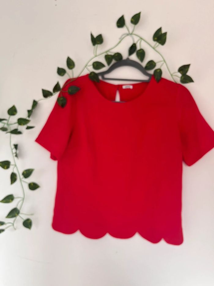 jolie blouse rouge - photo numéro 2