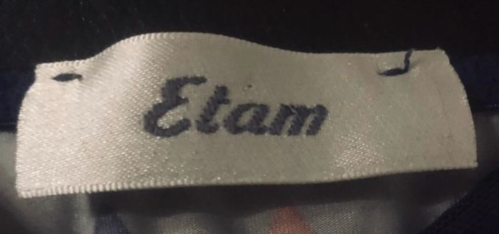 Nuisette à carreaux »Etam »corail et bleu marine - photo numéro 8