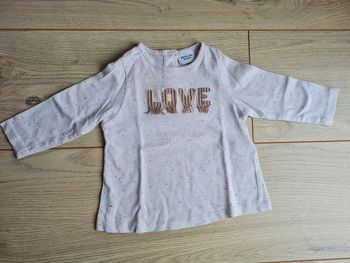 Tshirt ML love TAO 6 mois