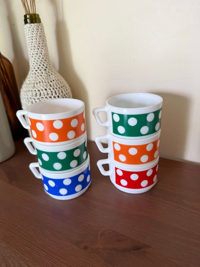Tasses Polka - Vintage - photo numéro 6