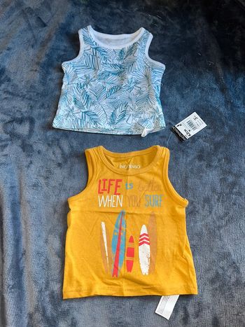 2 débardeurs garçon