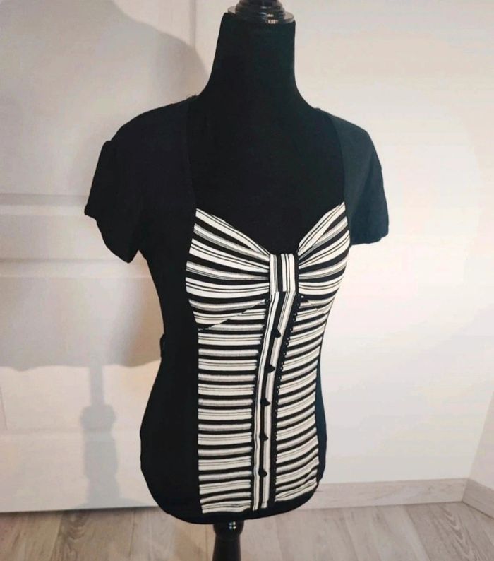 T shirt noir taille unique - photo numéro 2