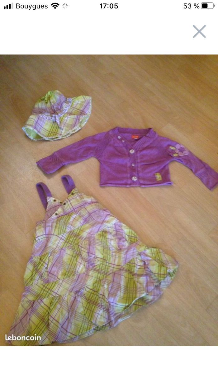 Ensemble fille taille trois ans